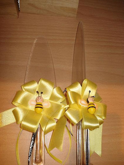 تزئینات چاقوی کیک سفره عقد